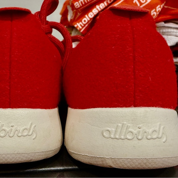 Allbirds Scarlet Red Wool Sneakers - Picture 7 of 7